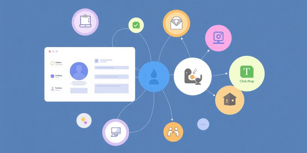 Colorful diagrams illustrating Figma's Smart Assistant Plugins features.