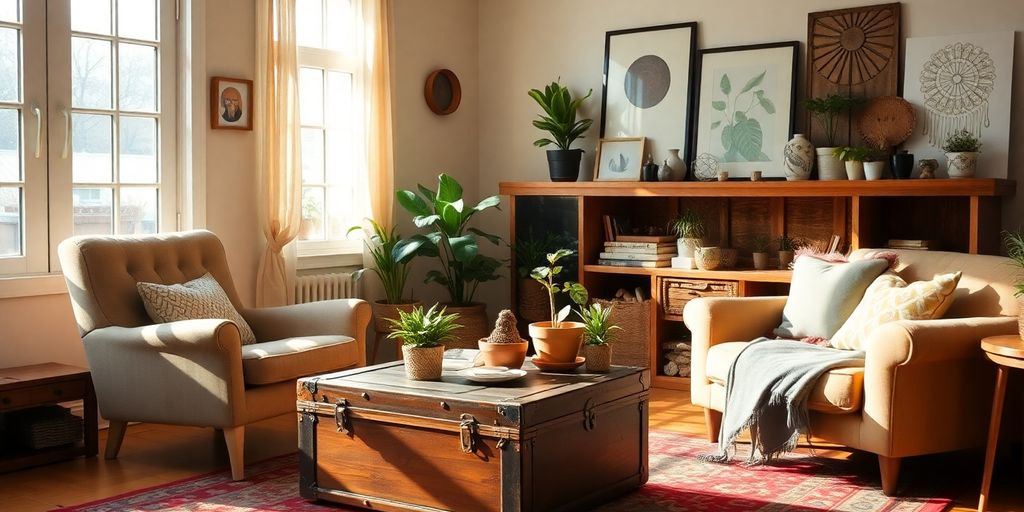 Eclectic living room