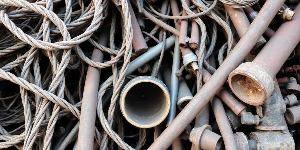 صورة قريبة لمخلفات المعادن في الأحساء