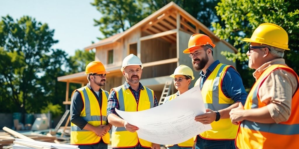 Construction site with Milton general contractors