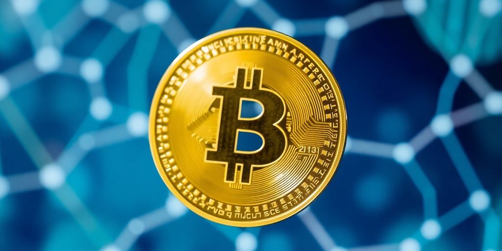 Close-up of firo digital coin on blurred background.