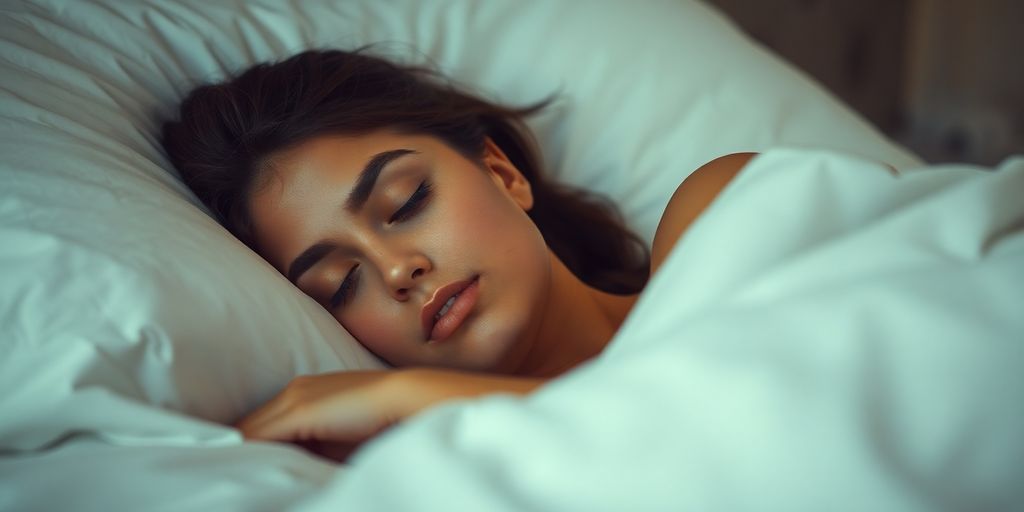 Person sleeping peacefully under a cozy blanket.