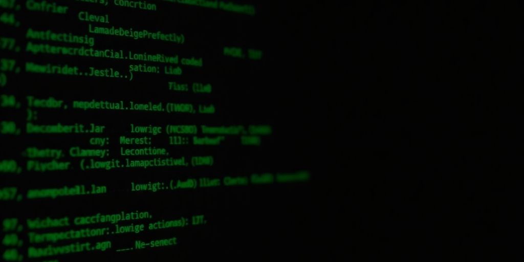 Minimalistic computer terminal with green text.