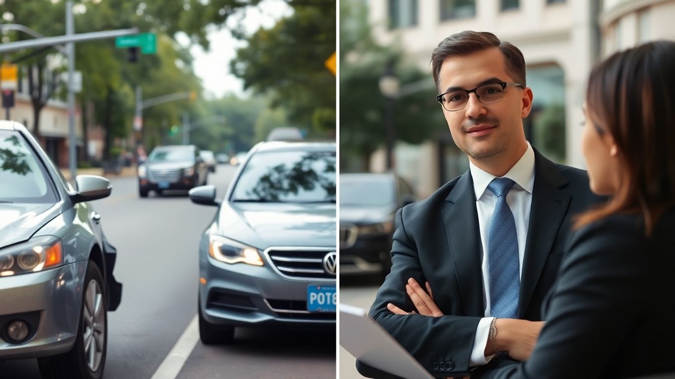 Minor car accident and lawyer consultation in Peachtree.