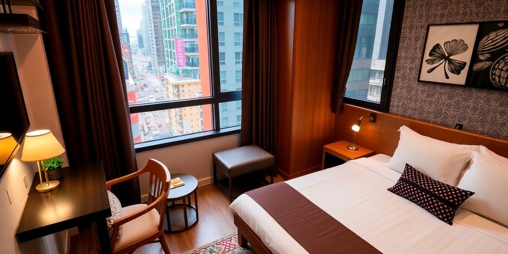 Cozy Airbnb room in Tsim Sha Tsui, Hong Kong.