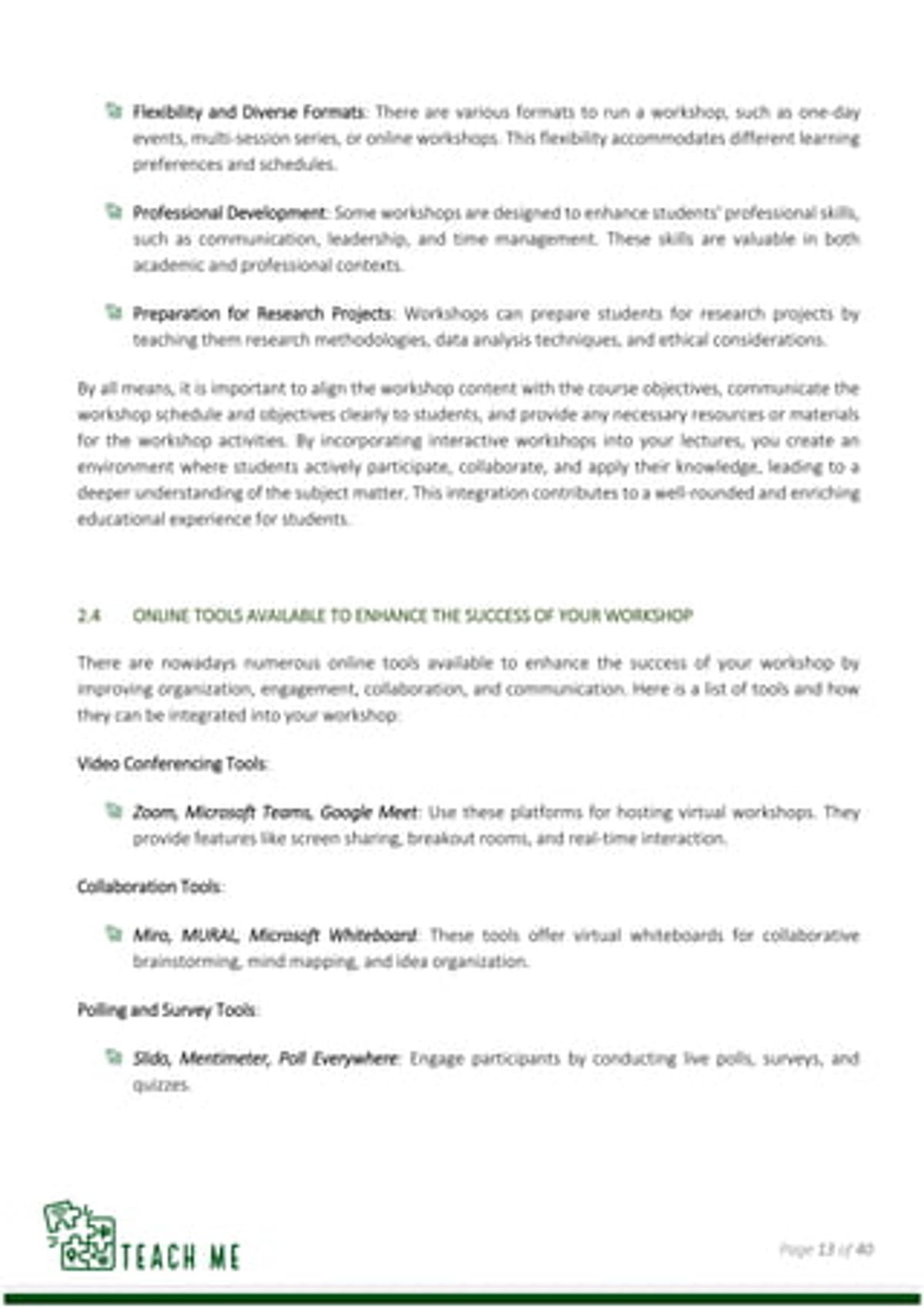 Effective Time Management and Course Facilitation