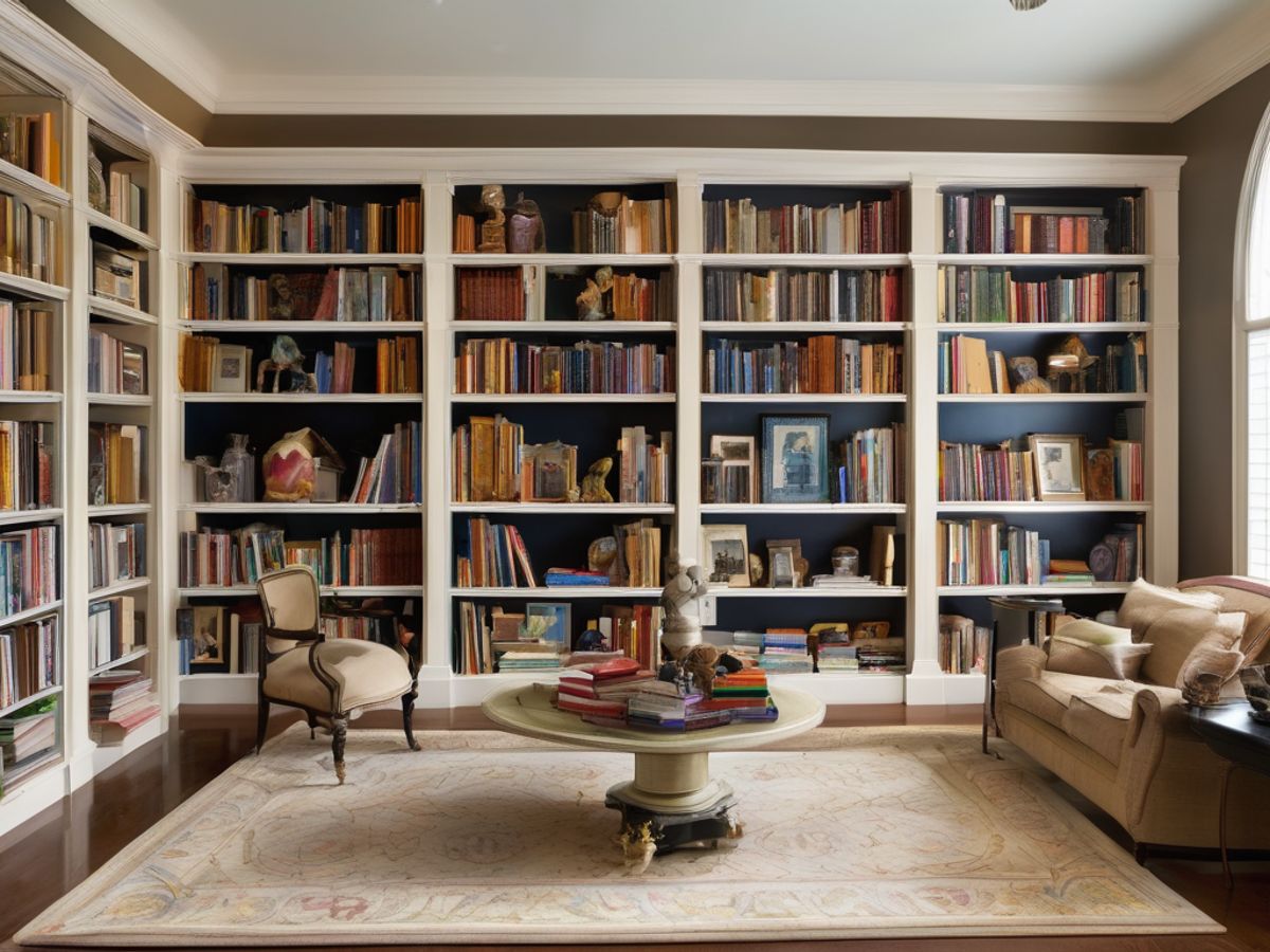custom bookcases home library