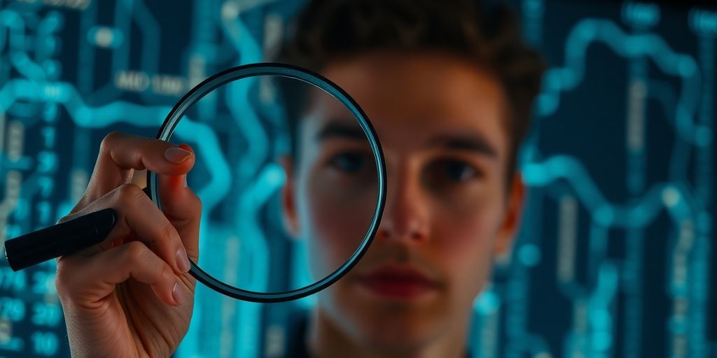 Magnifying glass over data streams