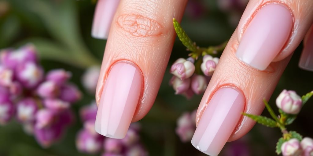 Unhas postiças em diferentes formas e cores.