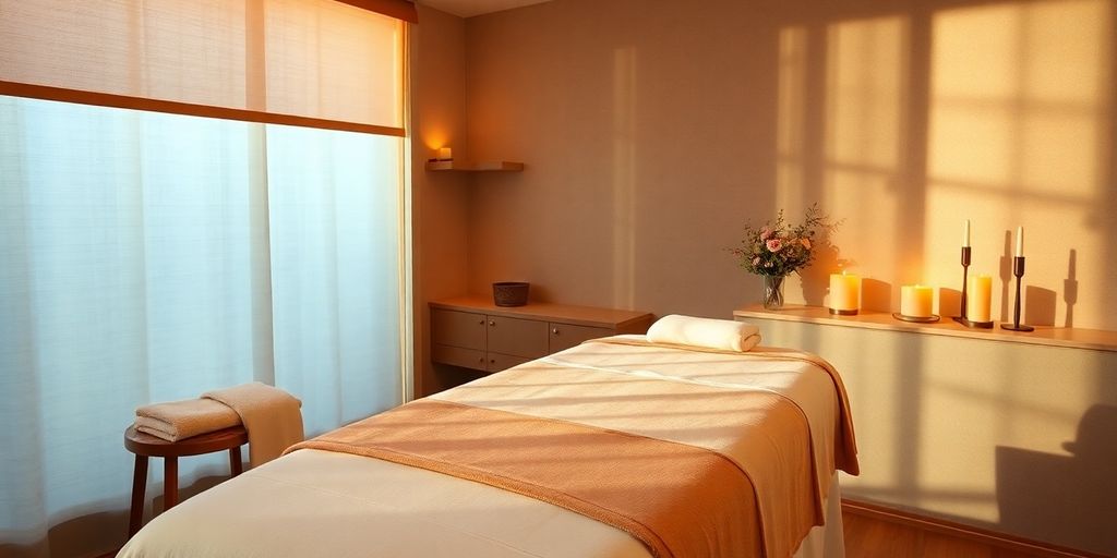 İstanbul'da klasik masaj ortamı ve huzurlu bir tablo.