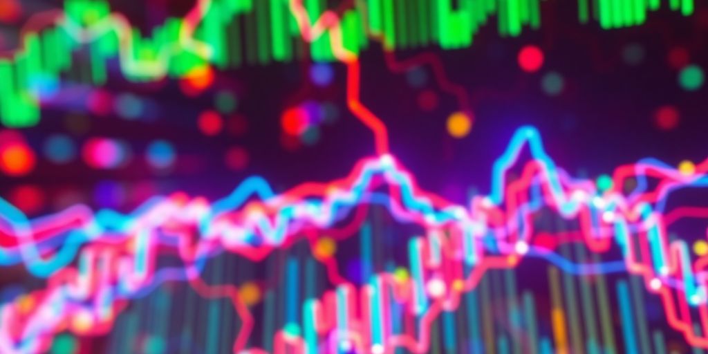 Live forex market action with moving patterns.