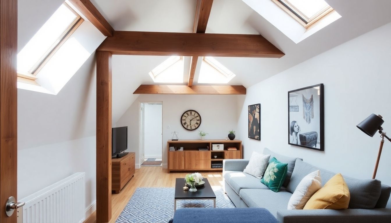 Stylish loft conversion in a small London home.