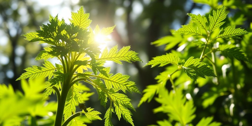 A vibrant plant growing, signifying long-lasting content.