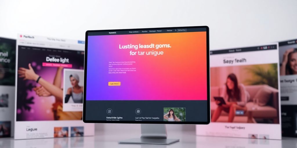 Unique website stands out from generic sites.