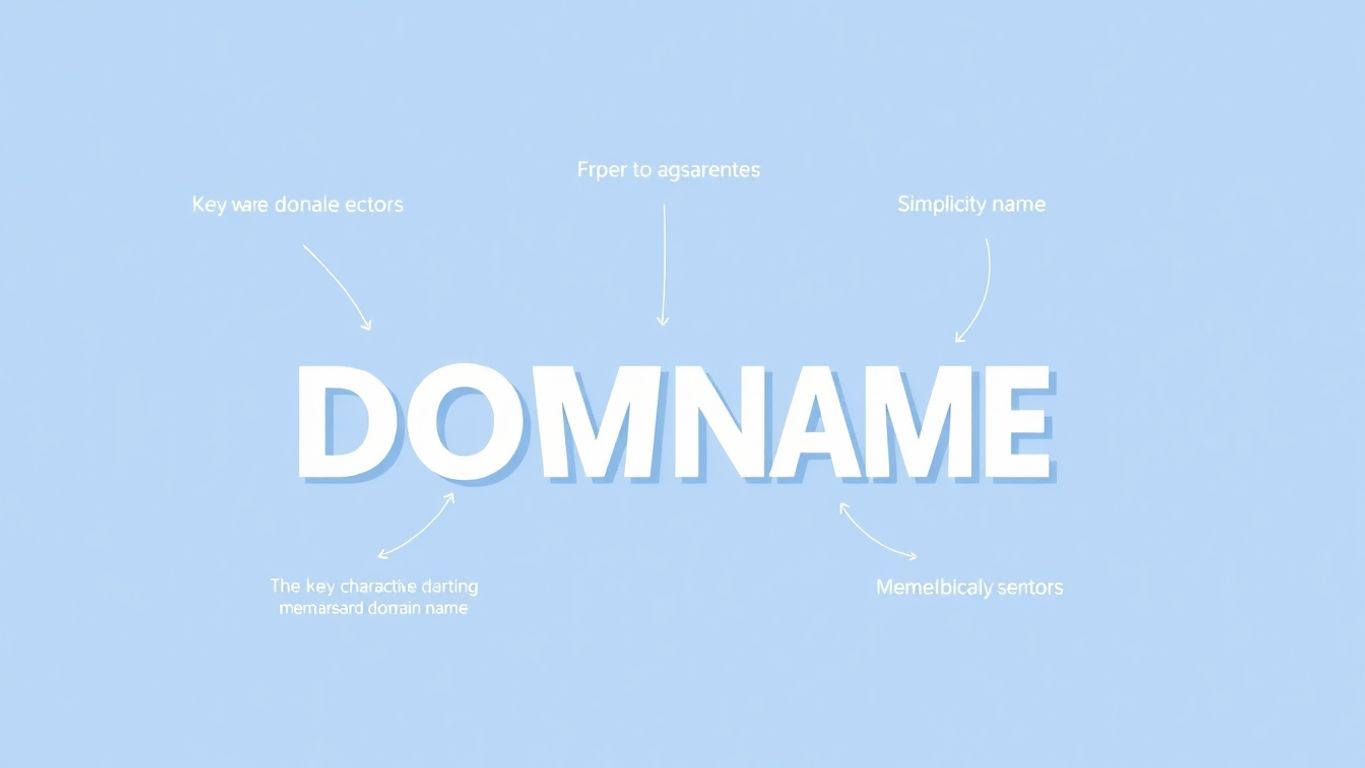 Illustrasjon av minneverdige domene kjennetegn.