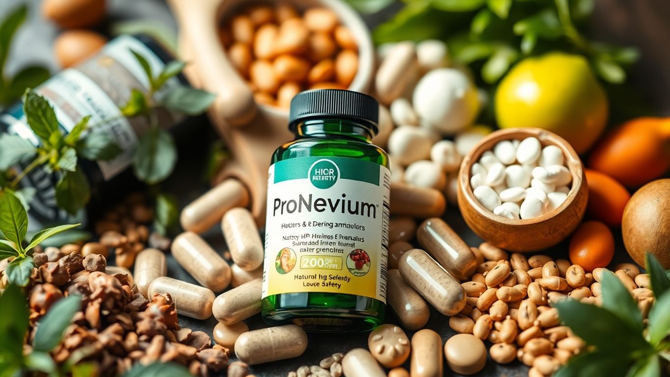 ProNervium capsules with herbs, illustrating safety and quality.