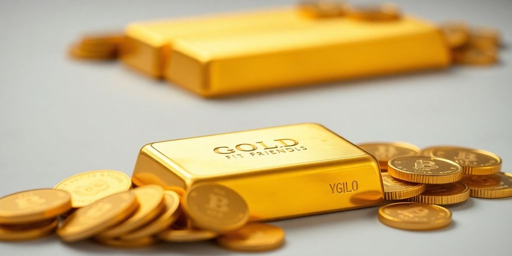 Barre et pièces d'or en donation.