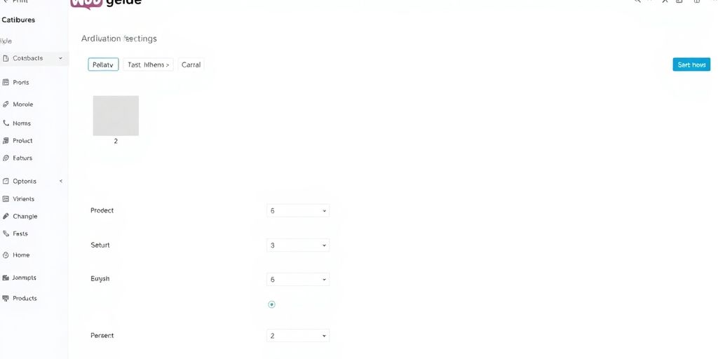 WooCommerce variable product setup interface.
