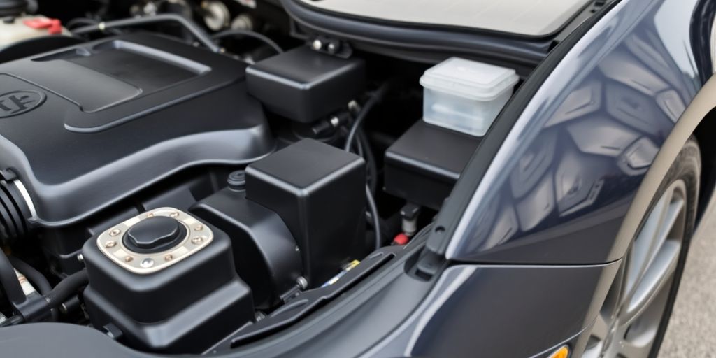 Nahaufnahme eines Gebrauchtwagens zur Inspektion.