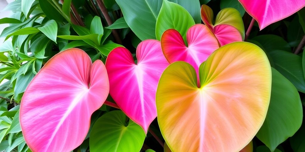 Foto da planta Orelha de Elefante Rosa em casa.