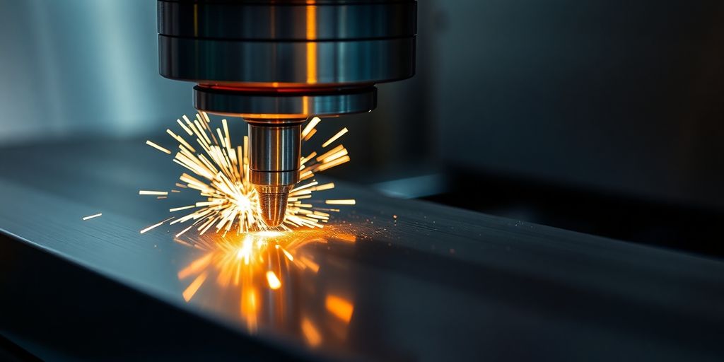 CNC machinist at work