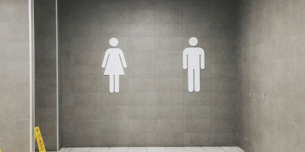 men's and women's bathroom signs