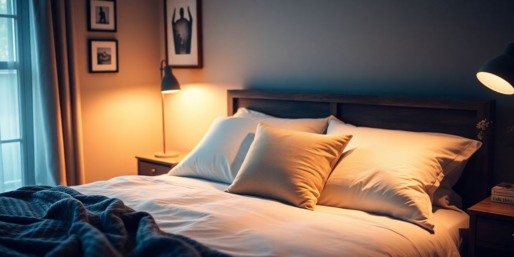 Cozy bedroom promoting restful sleep for athletes.