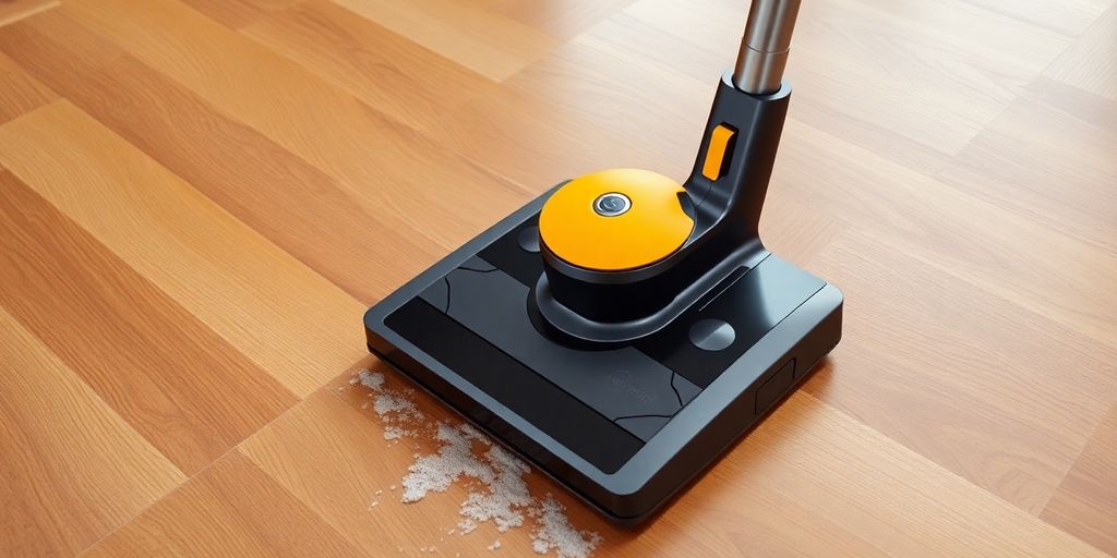 Proscenic P11 Mopping Staubsauger auf dem Boden.