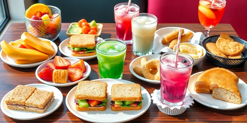 ของว่างจัดเบรคหลากหลายชนิดน่ารับประทาน