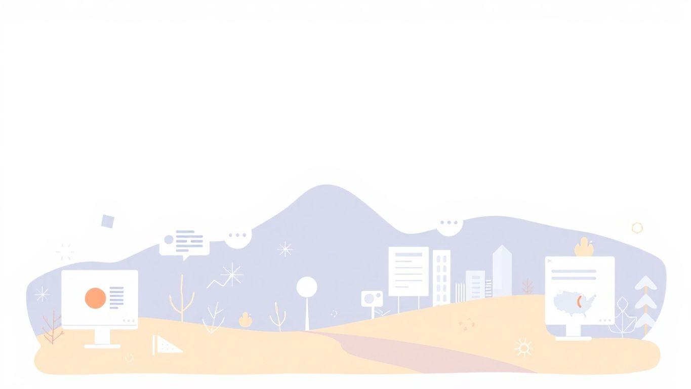 Moderne illustrasjon av digital markedsføring.