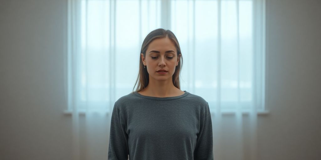 Person relaxing peacefully, setting clear personal boundaries.