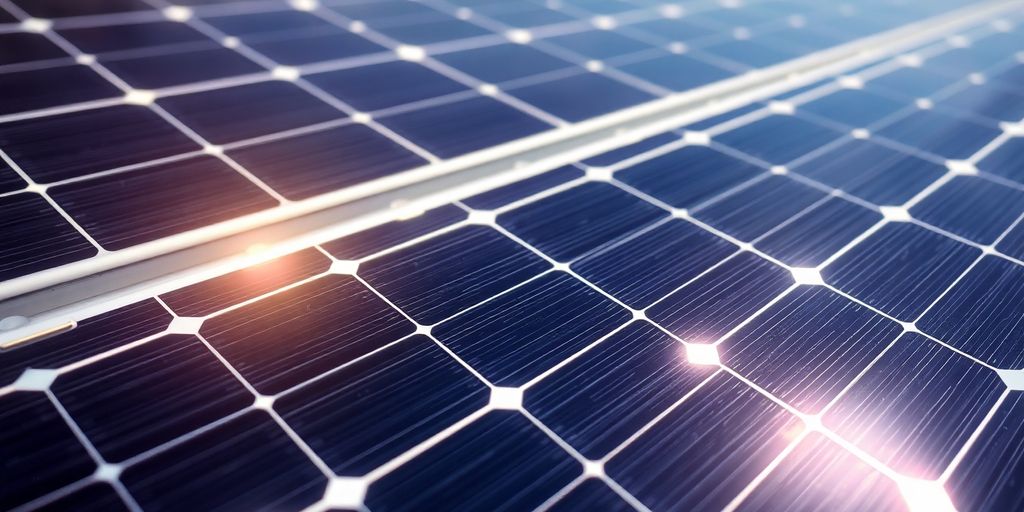 Panneau solaire avec fils d'argent
