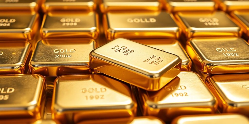 Lingots d'or et d'argent brillants dans un coffre.