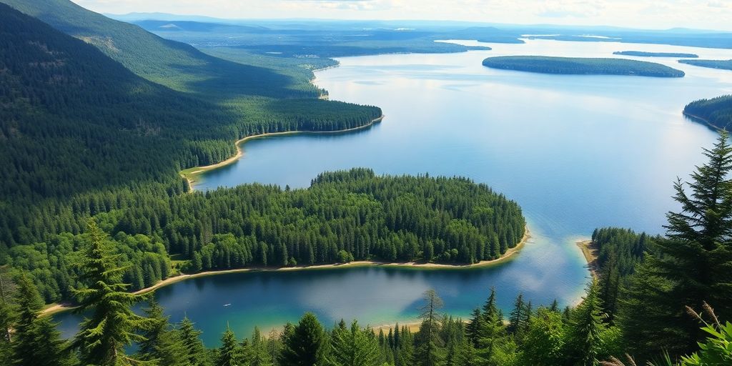 Abenteuerliche Aktivitäten in der Natur von Südschweden.