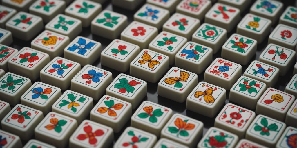 Mahjong animal tiles showcasing various animals in vibrant colors.