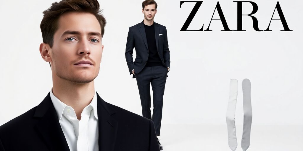 Man in stylish Zara outfit.