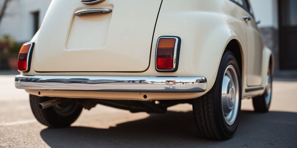 A classic Fiat 500 parked outdoors.