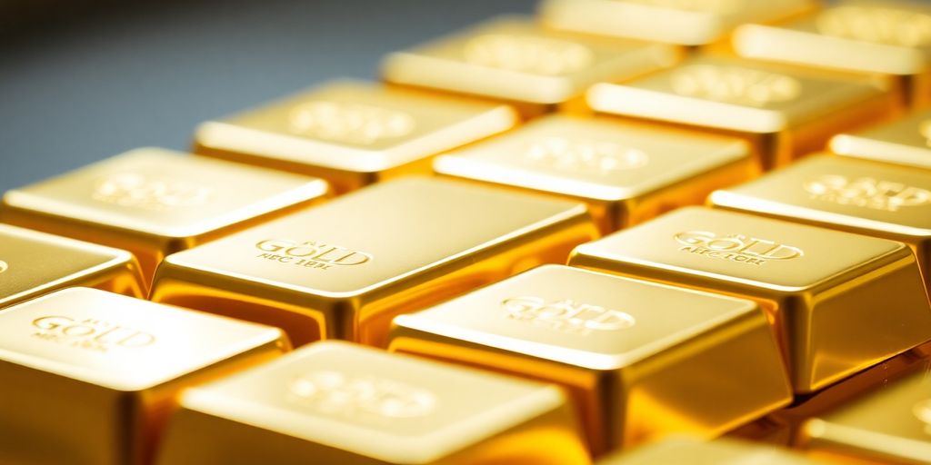 Lingots d'or brillants