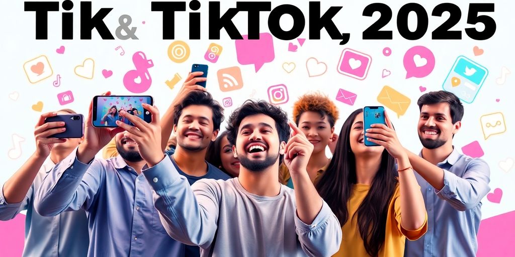 People creating fun videos for TikTok in vibrant setting.