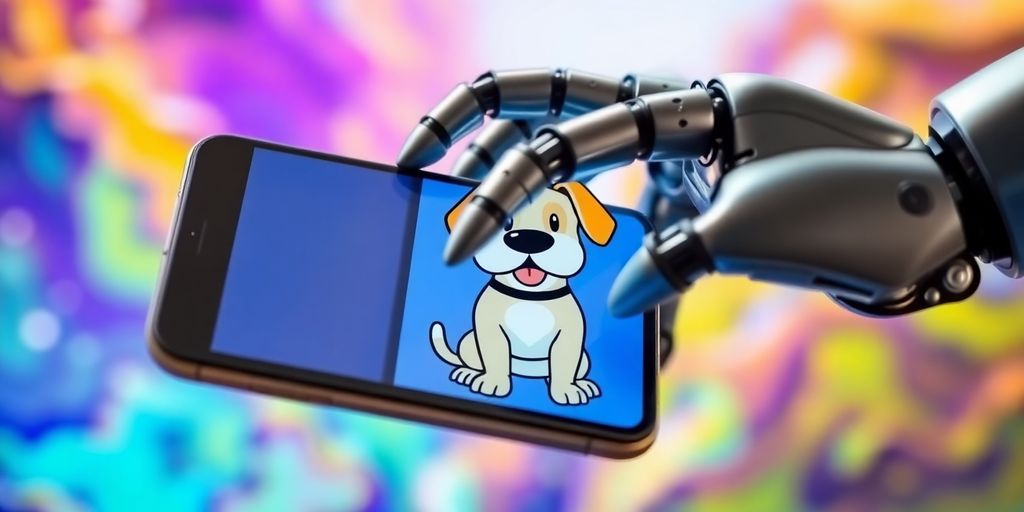 Bot sniping meme coins on a phone.