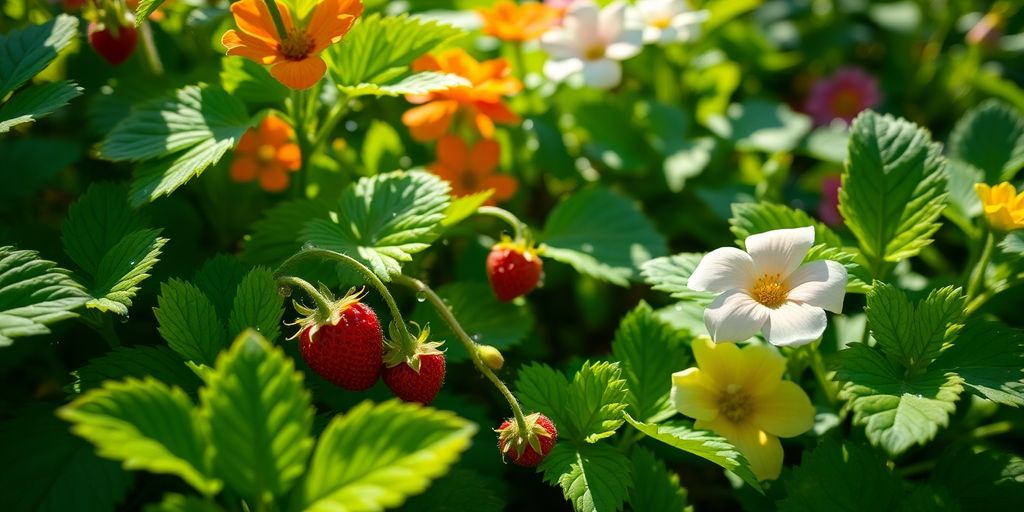 Gartenarbeit im Juni mit Blumen und Gemüse