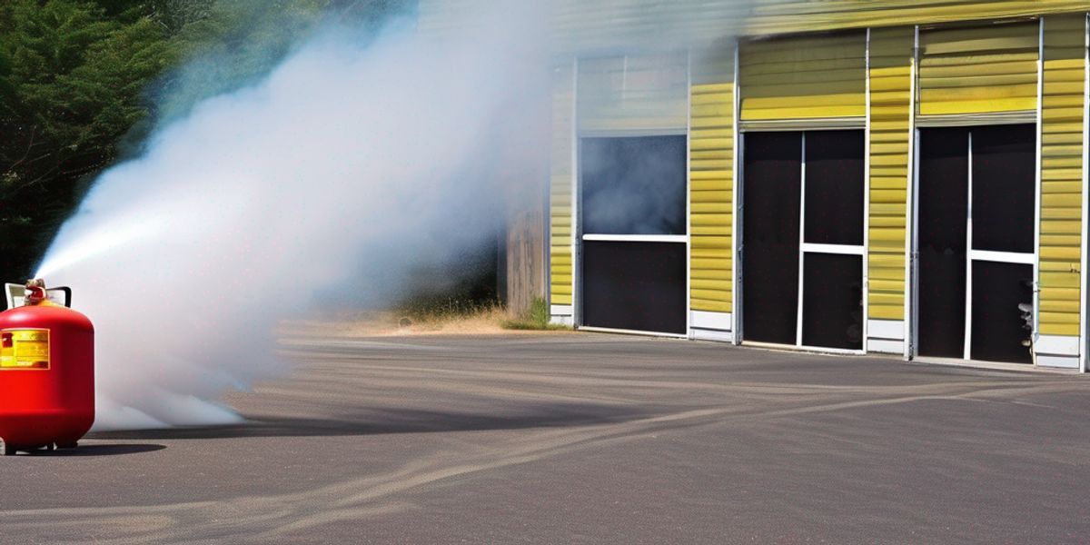 שימוש במטף כיבוי אש
