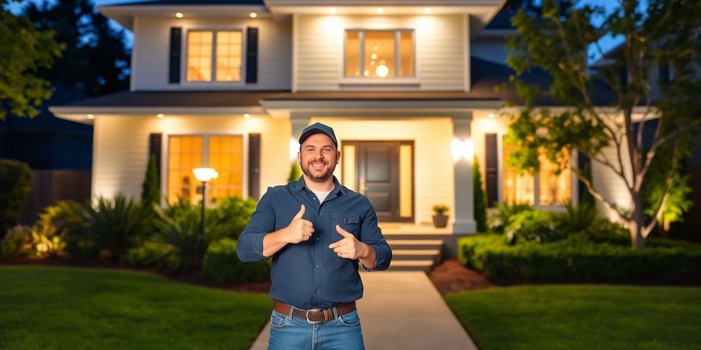 Vinings general contractor in front of a renovated home.