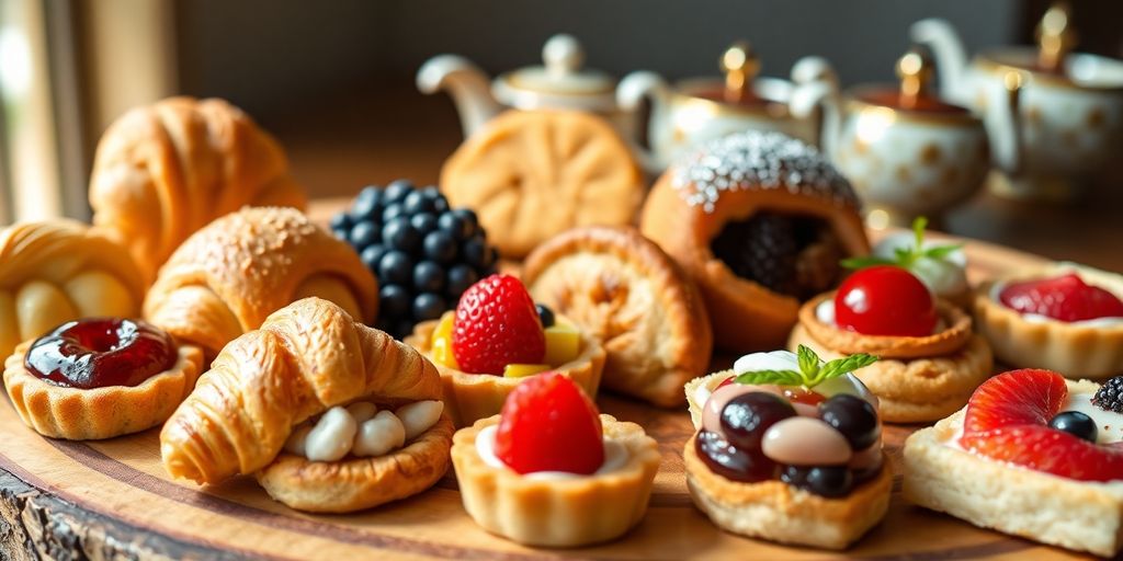 ภาพเบเกอรี่และของว่างสำหรับจัดเบรค