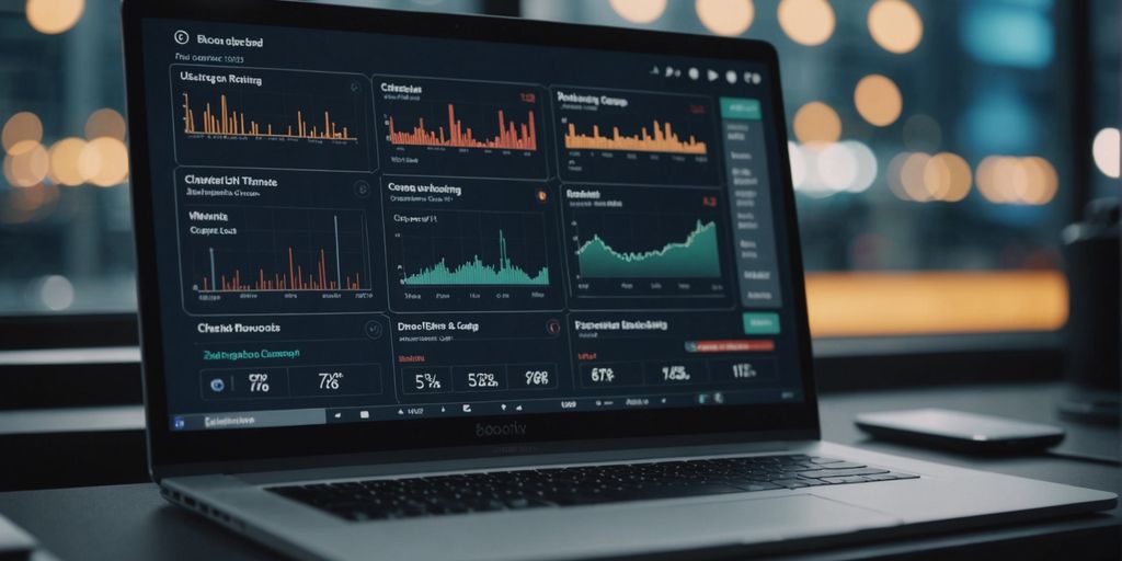 AI dashboard analyzing marketing campaign data in real-time