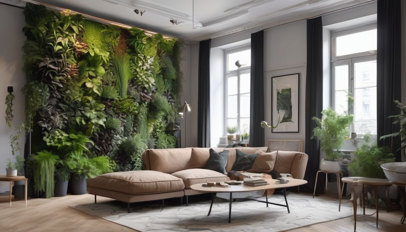 vertical garden in a small urban apartment