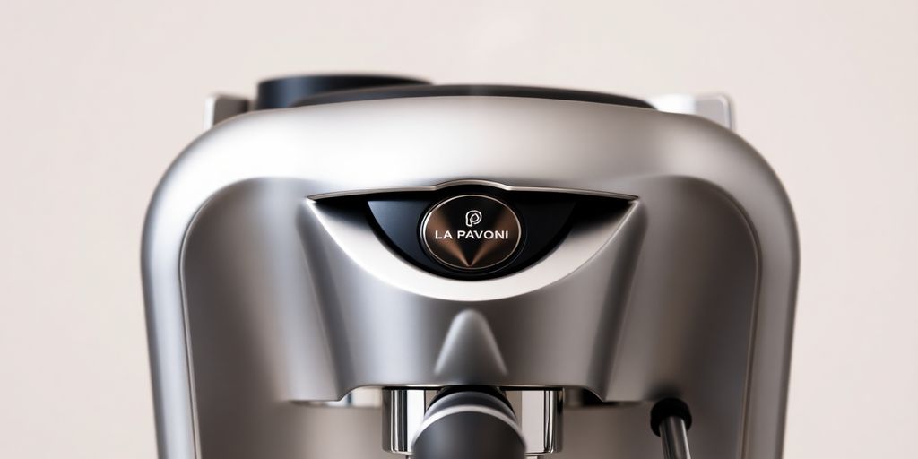 Close-up of La Pavoni Botticelli coffee machine.