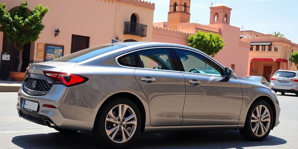 Voiture de location moderne, Fès, Maroc.