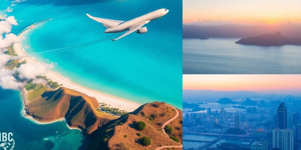 Ofertas de viajes del día: avión, playa, montaña, ciudad.