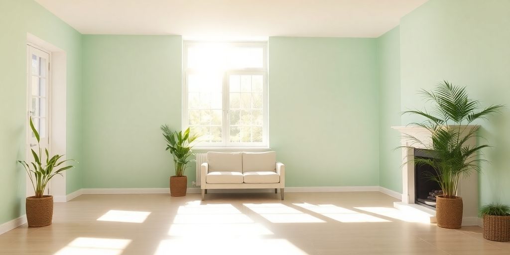 Beautifully painted interior walls of a home.